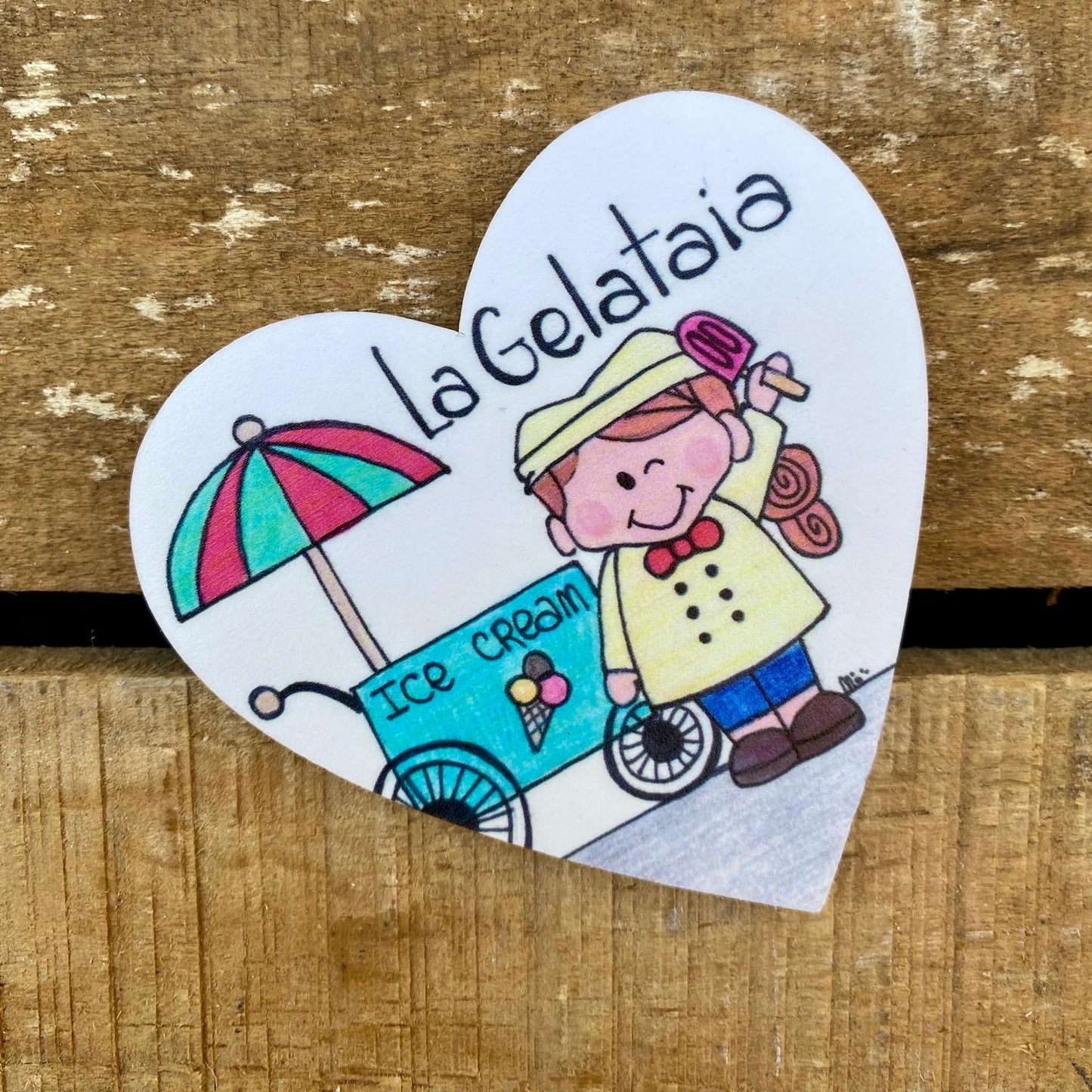 LA GELATAIA - IL GELATAIO