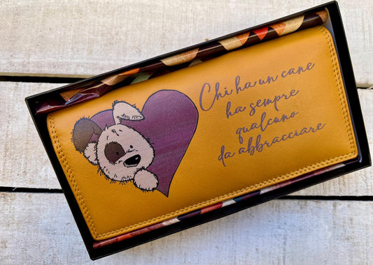 Portafoglio in Pelle con dedica cane